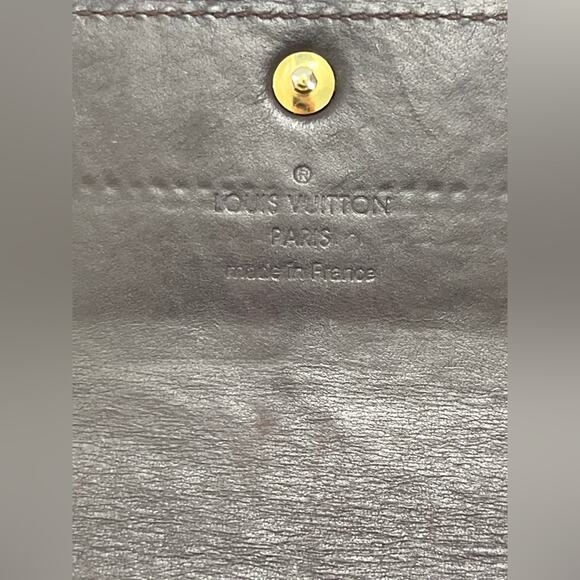 Louis Vuitton Amarante Vernis Monogram Sarah Long Wallet Burgundy Patent - Picture 2 of 16